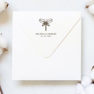 Tampons Encreurs Logo de libellule pour Mariage ou événement