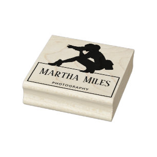 Tampons Encreurs Logo de photo professionnelle avec nom