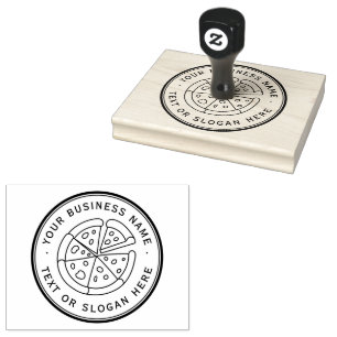 Tampons Encreurs logo de société personnalisé pour pizza Grande