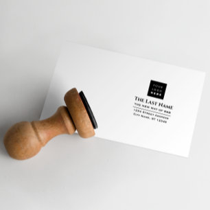 Tampons Encreurs Logo d'entreprise Nom de l'entreprise RSVP Adresse