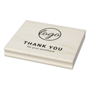 Tampons Encreurs Logo d'entreprise personnalisé simple Merci