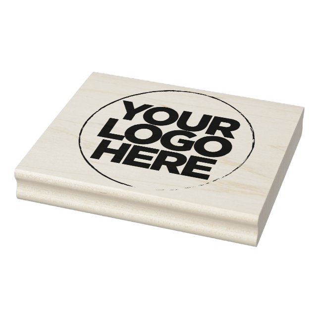 Tampons Encreurs Logo d'entreprise simple en bois grand (Tampon)