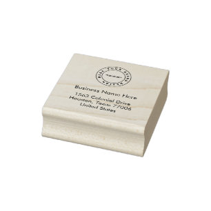 Tampons Encreurs Logo d'entreprise simple Name Adresse