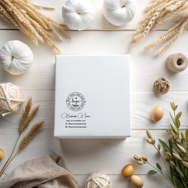 Tampons Encreurs Logo minimal moderne élégant Poignées de médias so (Créateur téléchargé)