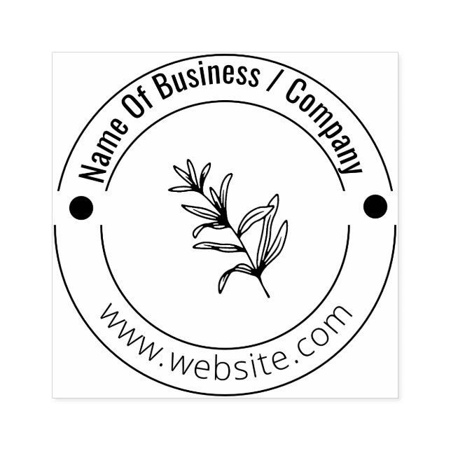 Tampons Encreurs Logo Monogramme Beauté personnalisée Votre entrepr (Impression)