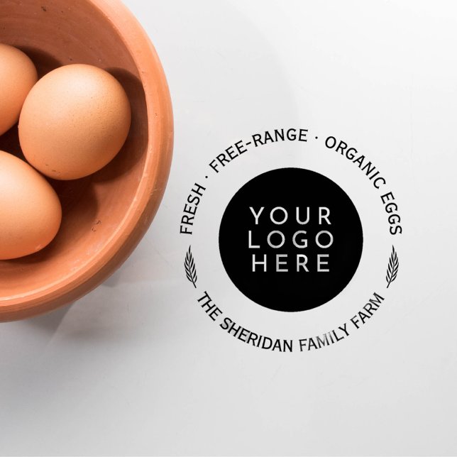 Tampons Encreurs Logo personnalisé classique promotionnel de ferme  (Custom Logo Classic Family Farm Promotional Rubber Stamp)