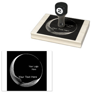 Tampons Encreurs Logo Personnalisé Image Texte Bois Art Caoutchouc