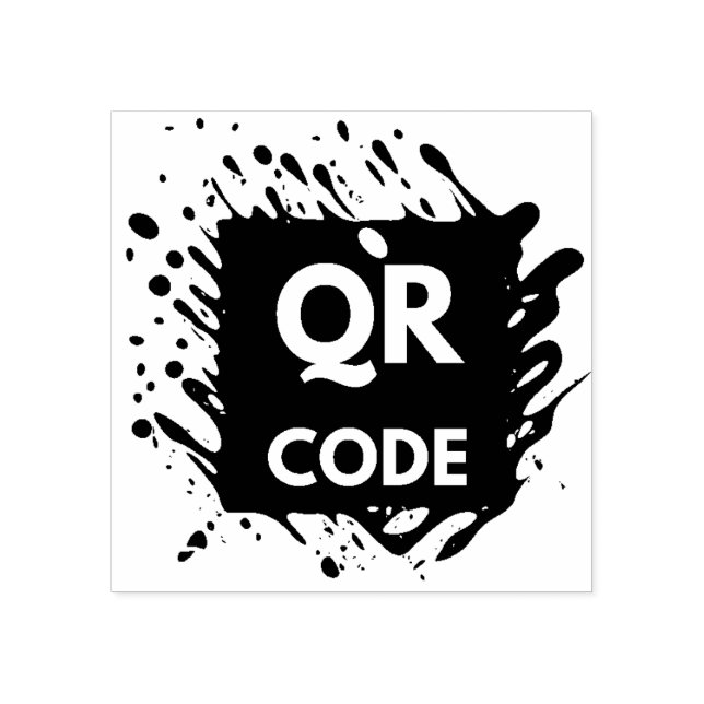 Tampons Encreurs Logo professionnel du code QR ici (Impression)