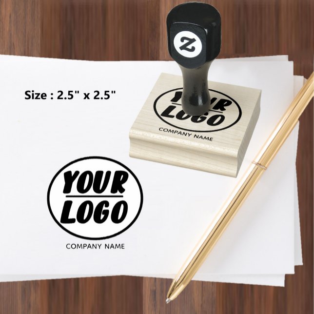 Tampons Encreurs Logo professionnel personnalisé (Custom Professional Company Business Logo Rubber Stamp)