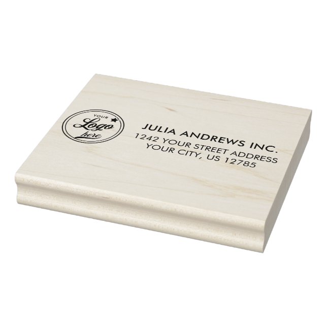 Tampons Encreurs Logo professionnel simple Adresse de retour (Tampon)