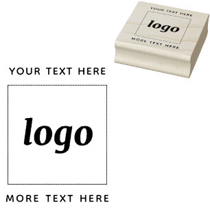 Tampons Encreurs Logo Simple Avec Entreprise Texte