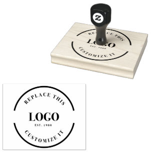 Tampons Encreurs Logo simple Black Custom Business
