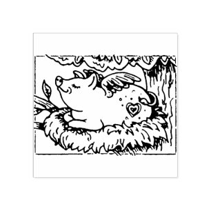 TAMPONS ENCREURS LORSQUE LES PIGLETS VOLENT, ILS FONT DES NICHES, C