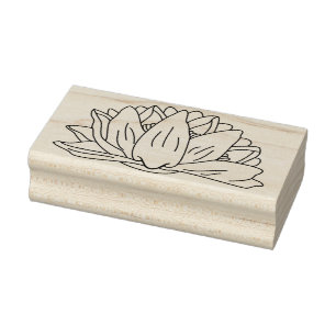 Tampons Encreurs Lotus, Water Lily, Floral, Art Floral