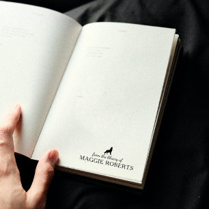 Tampons Encreurs Loup minimaliste de la bibliothèque de, livre