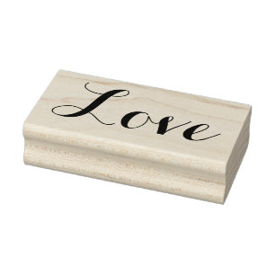 Tampons Encreurs LOVE 1"x 2,5" Timbre en caoutchouc / Carolyna