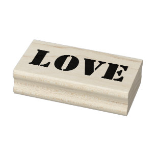 Tampons Encreurs LOVE 1"x 2.5" Timbre en caoutchouc / Crayon