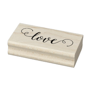 Tampons Encreurs LOVE 1"x 2.5" Timbre en caoutchouc / Octavia
