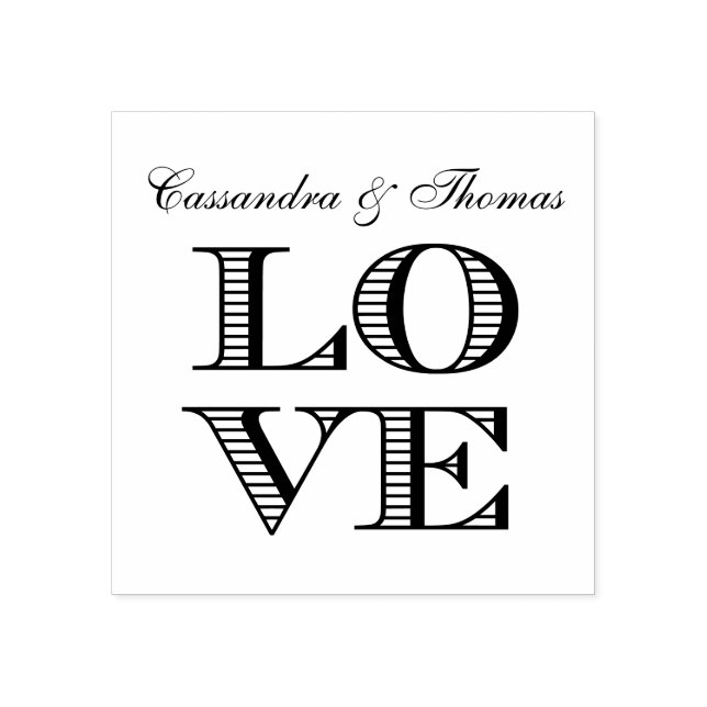 Tampons Encreurs LOVE Texte Graphique (Impression)