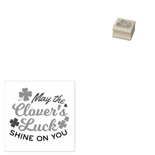 Tampons Encreurs Lucky Clover Charm - Puisse la chance du Clover Sh (Tamponné)