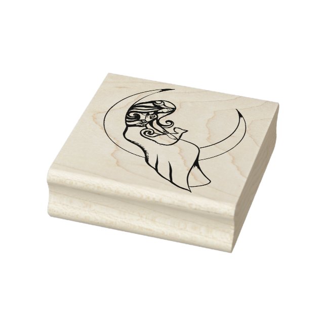 Tampons Encreurs Lune Sorcière LuneEnfant Pagan Wicca Art (Tampon)