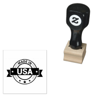 Tampons Encreurs MADE IN USA Printed Logo Country Tourist Black 