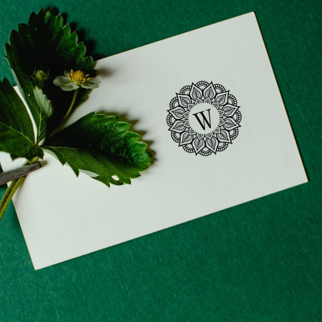 Tampons Encreurs Magnifique Mandala Family Monogramme (Créateur téléchargé)