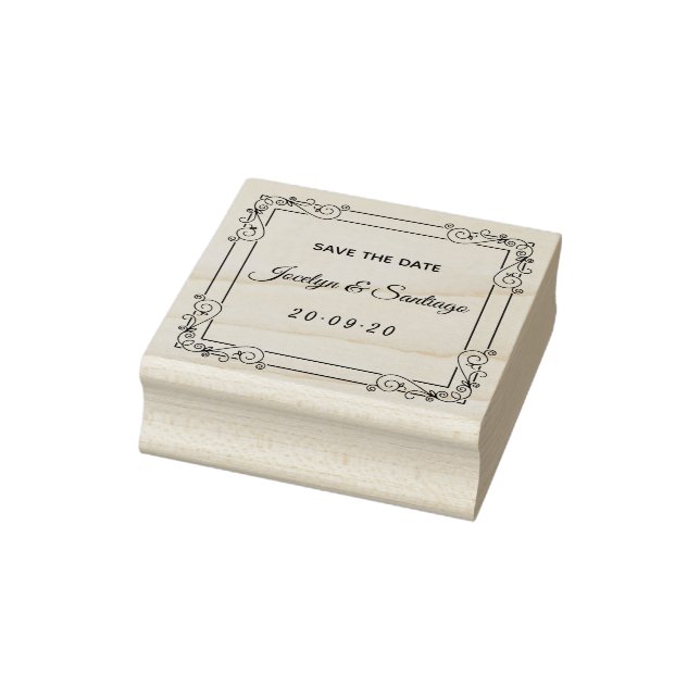 Tampons Encreurs Magnifique Vintage Enregistrer La Date (Tampon)