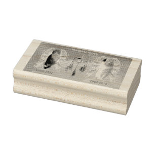 Tampons Encreurs Magnifiques anges 3,8 x 7,6 cm Timbre d'art en boi