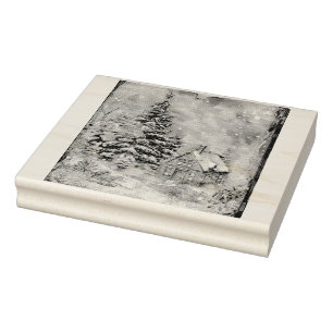 Tampons Encreurs Maison de Noël