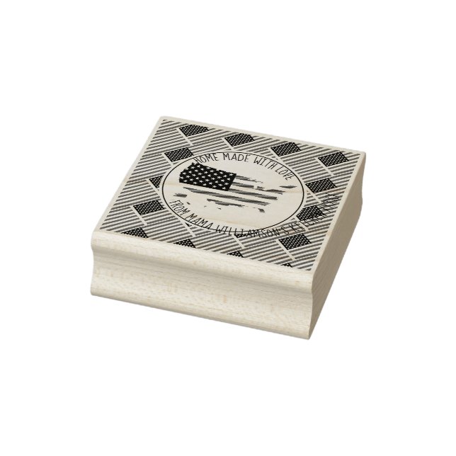 Tampons Encreurs MAISON PERSONNALISÉE AVEC AMOUR Amérique USA Drape (Tampon)