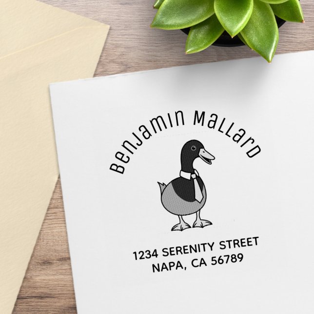 Tampons Encreurs Mallard Duck Collar Necktie Arch Address (Créateur téléchargé)
