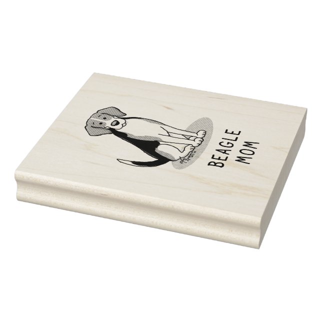 Tampons Encreurs Maman beagle (tri couleur 3) Mignonne de chien Mèr (Tampon)