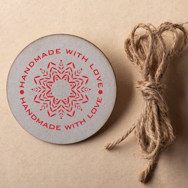 Tampons Encreurs Mandala avec citation artisanale avec amour (Créateur téléchargé)