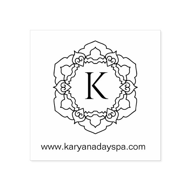 Tampons Encreurs Mandala Monogramme Spa exotique Beauté Henné (Impression)