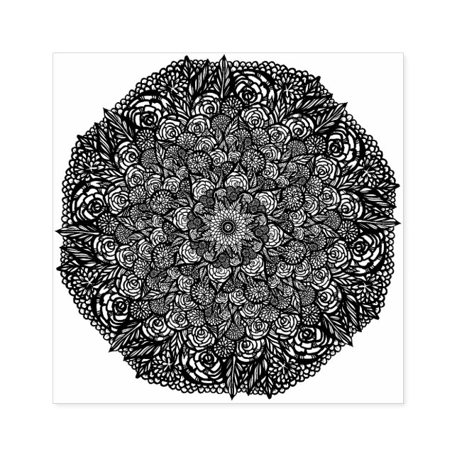 Tampons Encreurs Mandala Nature Florale (Impression)