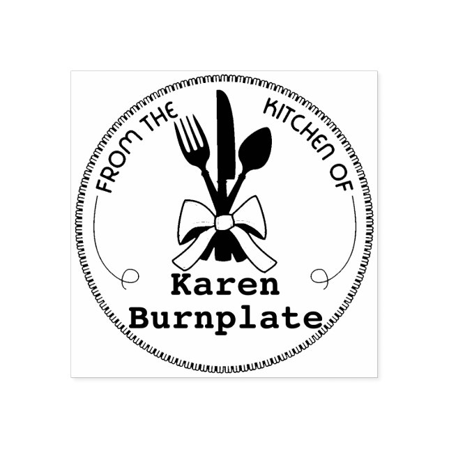 Tampons Encreurs Manger des ustensiles archet culinaire de la cuisi (Impression)