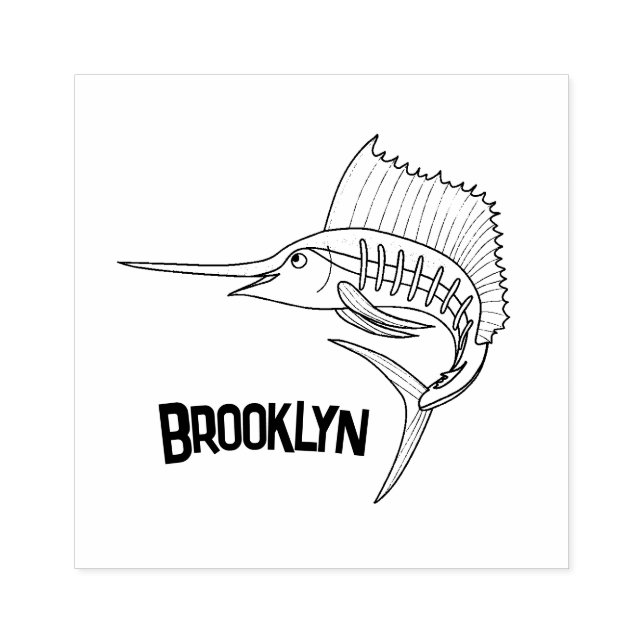 Tampons Encreurs Marée de plaisance de l'espadon (Impression)