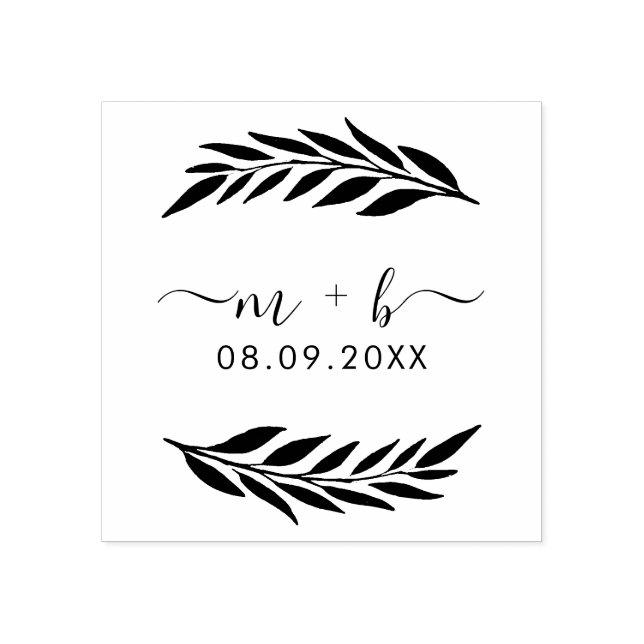 Tampons Encreurs Mariage botanique (Impression)