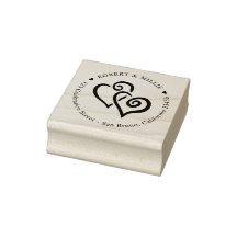 Mariage d'adresse de retour d'arrondi des noms de 