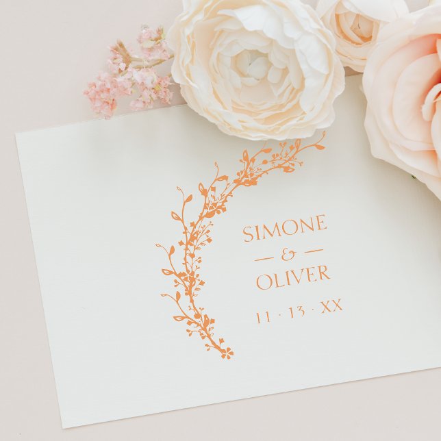 Tampons Encreurs Mariage de couronne d'élégance botanique (Créateur téléchargé)