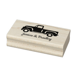 Tampons Encreurs Mariage de nom personnalisé de camion classique