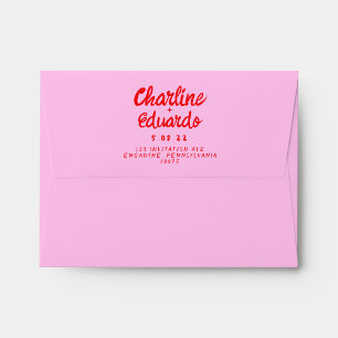 Tampons Encreurs Mariage d'écriture manuscrite rouge rétro