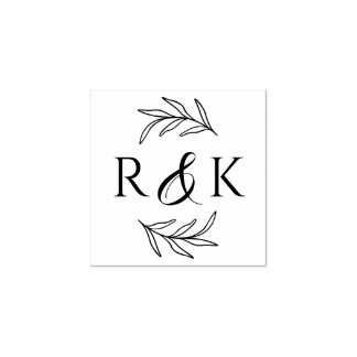 Tampons Encreurs Mariage d'esperluette de couronnes Feuilles botani