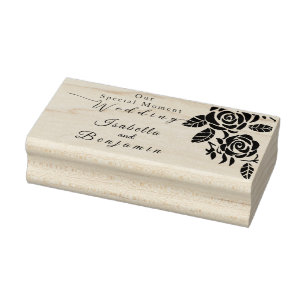 Tampons Encreurs Mariage Rose or noir
