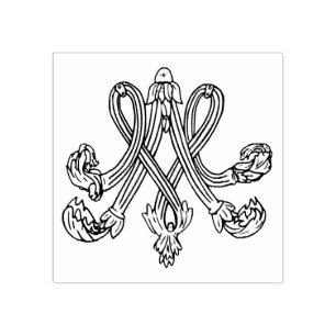 Tampons Encreurs Marie Antoinette - monogramme - Royal initials