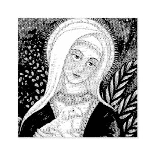 TAMPONS ENCREURS MARY & LAMB, MADONNA, MÈRE DE JÉSUS ART