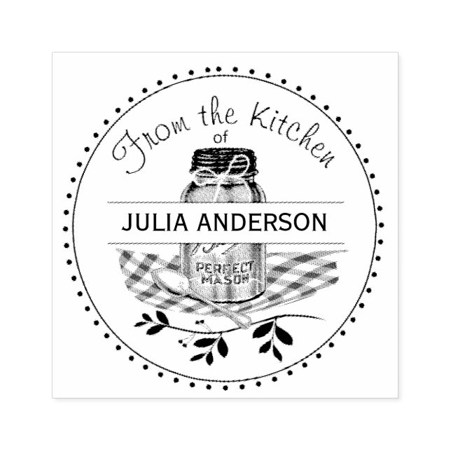 Tampons Encreurs Mason Jar de la cuisine (Impression)