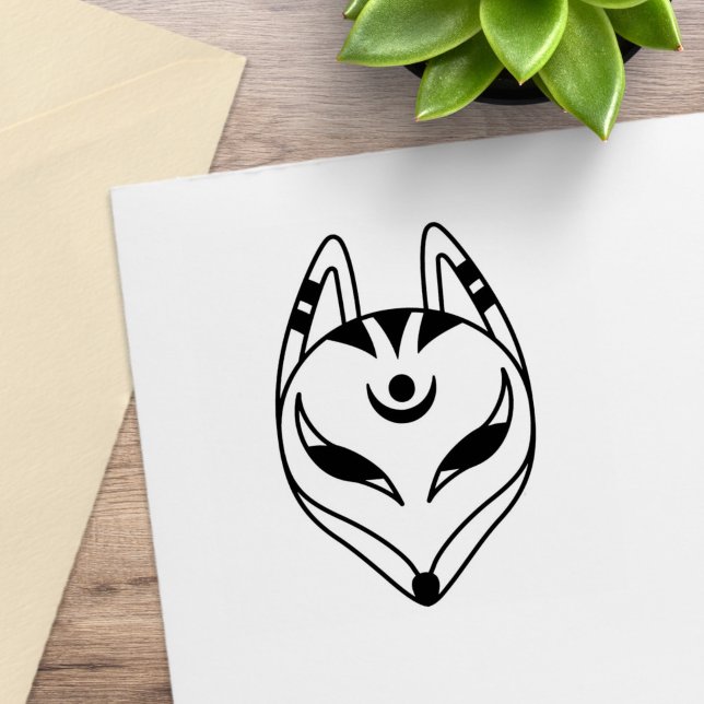 Tampons Encreurs Masque japonais Kitsune Fox (Créateur téléchargé)