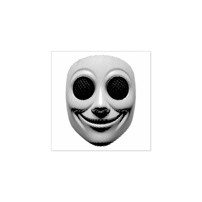 Tampons Encreurs Masque souriant jaune (Impression)